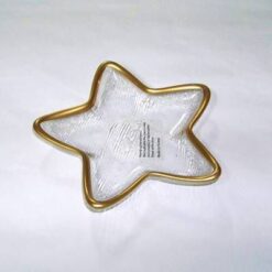 Steluta magica pictata manual, cu contur auriu