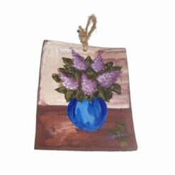 Minitablou din ceramica cu maci norocosi