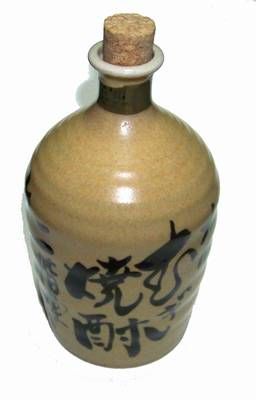Sticla din ceramica pentru sake, palinca etc.