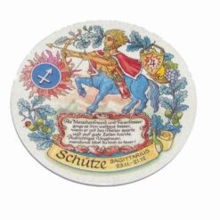 Farfurie decorativa cu binecuvantarile zodiei Sagetator