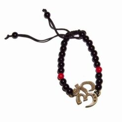 Bratara Feng shui cu simbolul Tao Om din alama si onix
