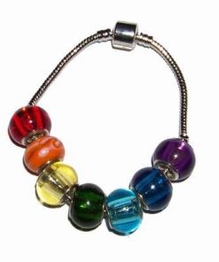 Bratara Feng Shui stil Pandora cu cele sapte chakre