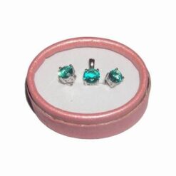 Set Feng Shui din aquamarin industrial si argint 925