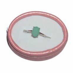 Inel Feng Shui din argint 925 si smarald