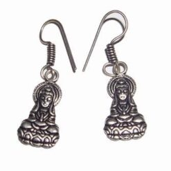 Cercei din argint tibetan cu buddha tamaduitorul