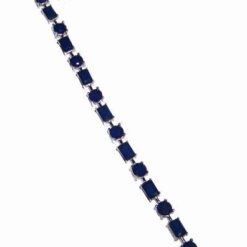 Bratara din argint 925 si cristal de safir industrial