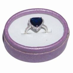 Inel din argint 925 si cristal de safir industrial
