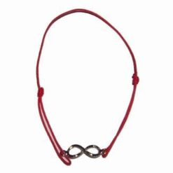 Bratara feng shui pe siret rosu cu cifra 8