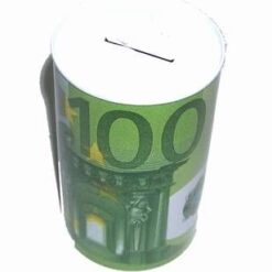 Pusculita Feng Shui din metal cu 100 euro