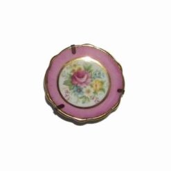 Farfurie decorativa vintage cu florile fericirii