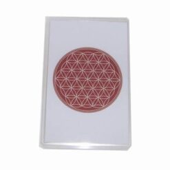 Card Feng Shui cu Floarea Vietii - maro