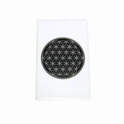 Card Feng Shui cu Floarea Vietii - negru