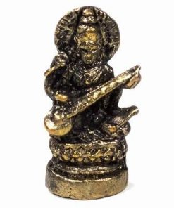 Zeitatea Saraswati din alama - ministatueta