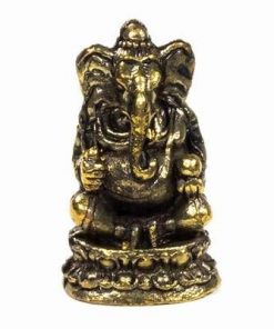 Zeitatea Ganesh din alama - ministatueta