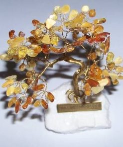 Copacel din chilimbar pe suport din cristal