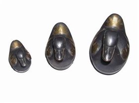 Set 3 rate mandarine din metal vintage detasabile