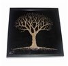 Tablou copacul vietii negru cu sclipici auriu