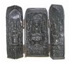 Statueta triptica cu Buddha si intelepti