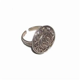 Inel Feng shui din argint 925 cu yin yang pentru echilibru