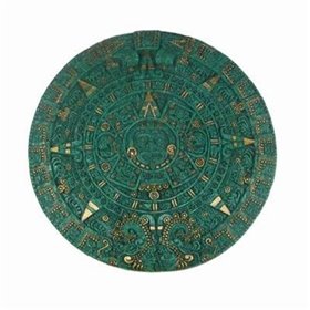Tablou din ceramica cu calendarul Aztec pentru protectie