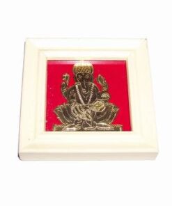 Mini Tablou Feng Shui cu Ganesh aurie din metal