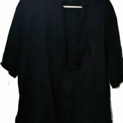 Tunica Feng Shui neagra cu dragoni negri brodati
