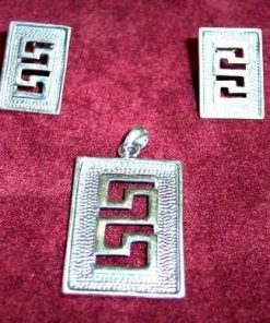 Set de bijuterii din argint cu simbolul sanatatii - unicat!
