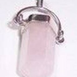 Pandantiv din cristal de cuart rozargintat