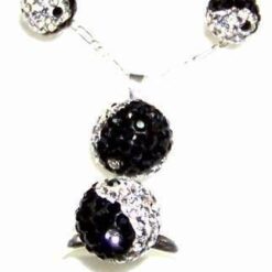 Set de bijuterii cu Yin-Yang si Swarovski