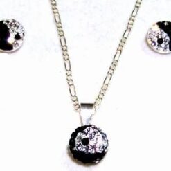 Set de bijuterii cu Yin-Yang si Swarovski