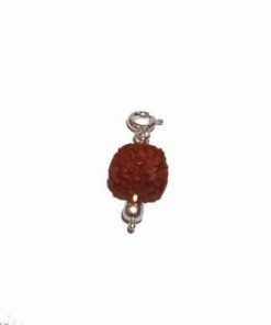 Pandantiv cu Rudraksha, in montura de argint