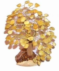 Copacel cu cristale de chihlimbar - mare - model deosebit !