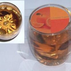 Lumanare cu gel transparent si citrice