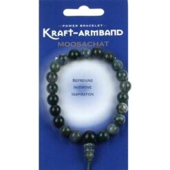 Bratara Mala din agat cu muschi, pe elastic