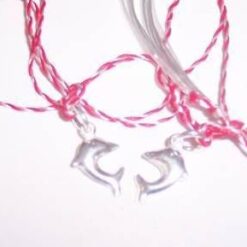 Delfinii dragostei - martisor Feng Shui din argint