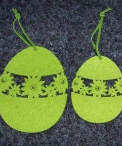 Set de 2 ornamente pentru Sarbatorile Pascale - verde