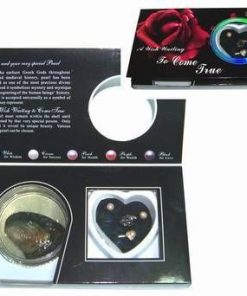 Set Feng Shui cu perla dorintei si perle sidef-cutie neagra