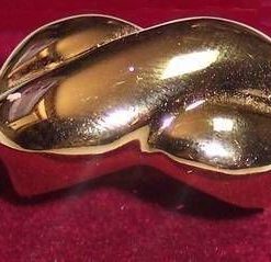 Inel placat cu aur de 14k cu cifra 8 stilizata - model unic