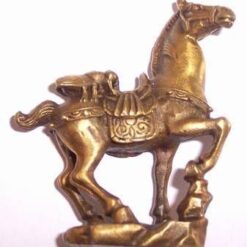 Albinuta pe cal - remediu Feng Shui auriu - din bronz