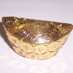Pepita cu monede din metal, aurie - remediu Feng Shui