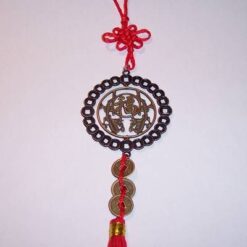 Canaf Feng Shui cu banuti,amuleta de protectie si nod mistic