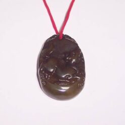 Talisman Feng Shui din jad pentru protectie siret negru