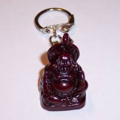 Breloc - Buddha razand cu sac in spate
