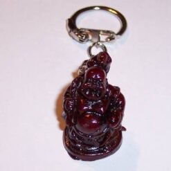 Breloc - Buddha razand cu sac in spate