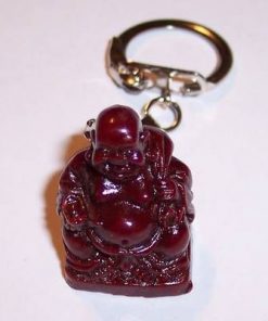 Breloc - Buddha razand cu sac in spate