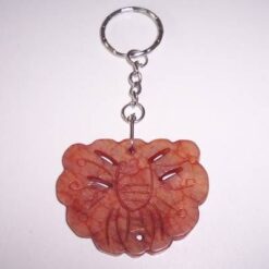 Breloc Feng Shui din jad cu fluture stilizat