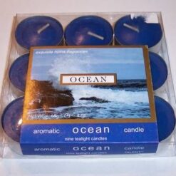 Set 9 lumanari albastre, cu aroma Ocean