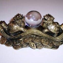 Ru Yi cu Testoase Dragon si sfera din cristal pe monede