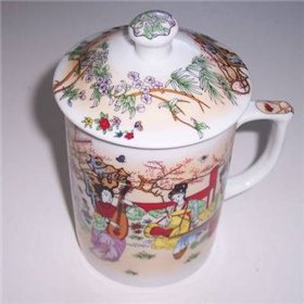 Cana de ceai cu capac, din portelan - Remediu Feng Shui Cana de ceai cu capac, din portelan - Remediu Feng Shui