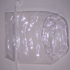 Saculet din plastic transparent, in forma de gentuta